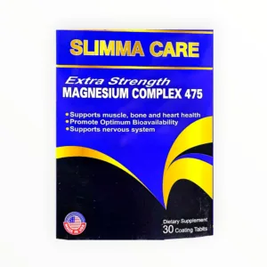 Viên uống Slimma Care Magnesium Complex 475 phức hợp Magie 475mg, Vitamin B1, B6, B12 bổ sung magie (Hộp 30 viên) - hộp 1