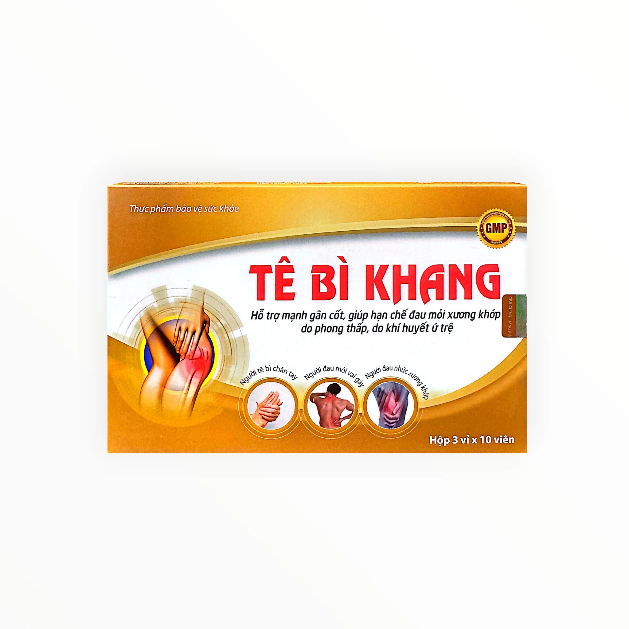 Viên nén Tê Bì Khang hỗ trợ giảm đau mỏi xương khớp, tê bì chân tay (Hộp 3 vỉ x 10 viên) 1 Tê Bì Khang - hộp 1