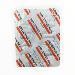 Thuốc Amlodipin 5mg Vidipha điều trị tăng huyết áp, đau thắt ngực (Hộp 10 vỉ x 10 viên) 9 Vỉ thuốc Amlodipin 5mg Vidipha