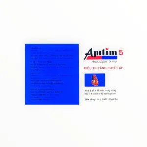 Hộp thuốc Apitim 5 Amlodipin 5mg DHG Pharma