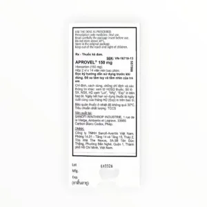 Hộp thuốc Aprovel 150mg Irbesartan