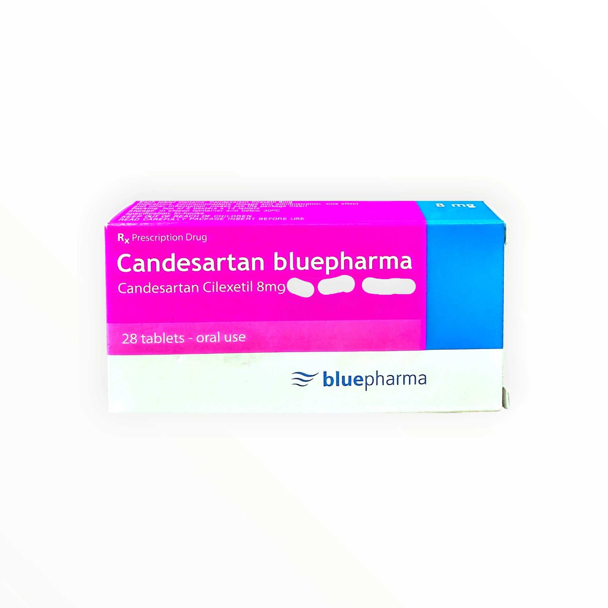Thuốc Candesartan Bluepharma 8mg điều trị tăng huyết áp, suy tim (Hộp 2 vỉ x 14 viên) 1 Hộp thuốc Candesartan Bluepharma 8mg