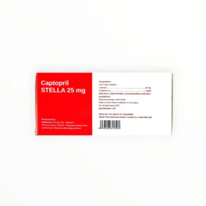 Hộp thuốc Captopril STELLA 25mg