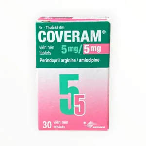 Hộp thuốc Coveram 5mg/5mg Perindopril/Amlodipin