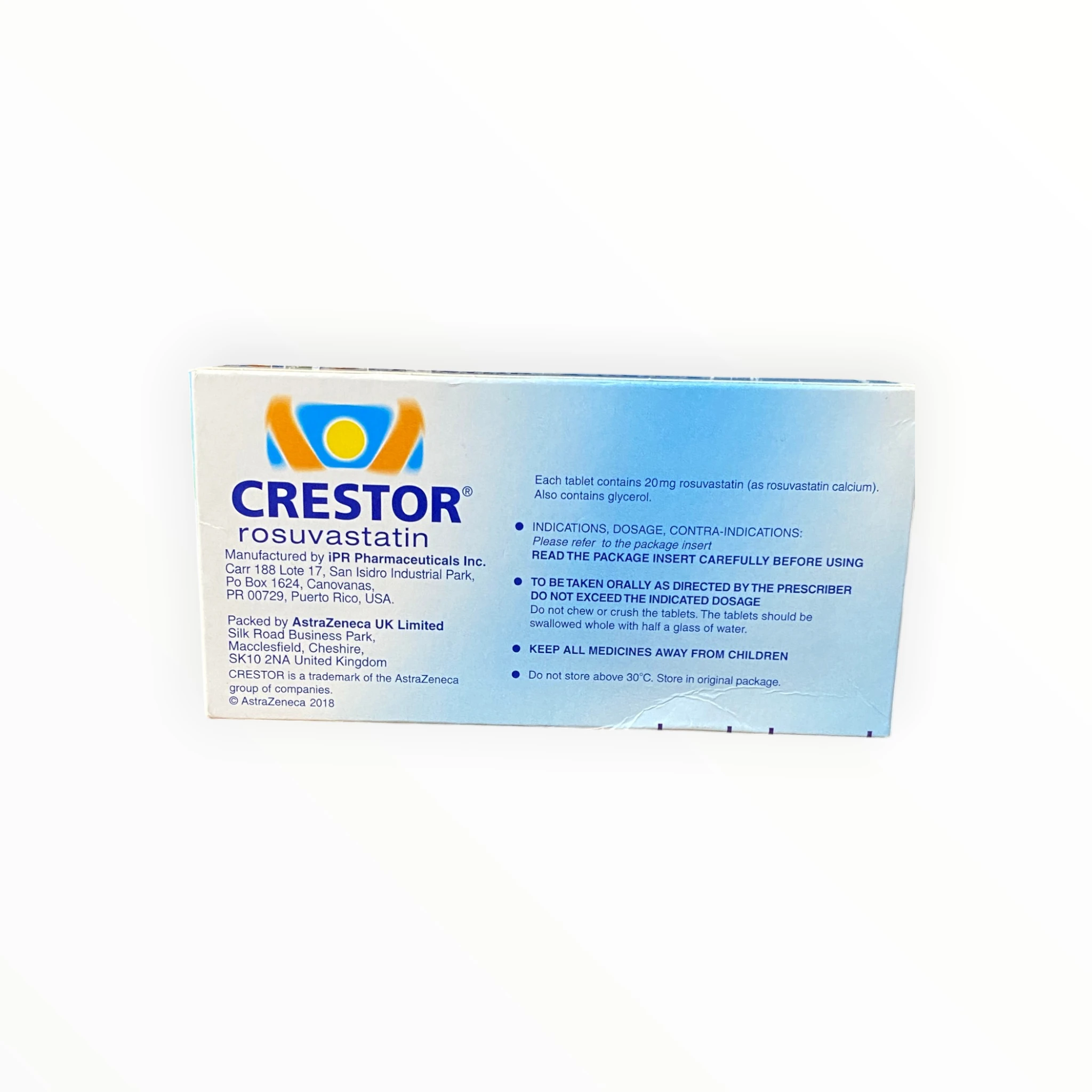 Thuốc Crestor 20mg Rosuvastatin điều trị rối loạn lipid máu (Hộp 2 vỉ x 14 viên) 3 Hộp thuốc Crestor 20mg Rosuvastatin