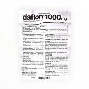 Tờ hướng dẫn sử dụng thuốc Daflon 1000mg Diosmin, Hesperidin