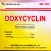 Thuốc Doxyclin 100mg Doxycyclin điều trị tả, sốt hồi quy, nhiễm khuẩn do Chlamydia, Ureaplasma (Hộp 10 vỉ x 10 viên) 10 Hộp thuốc Doxyclin 100mg Doxycyclin