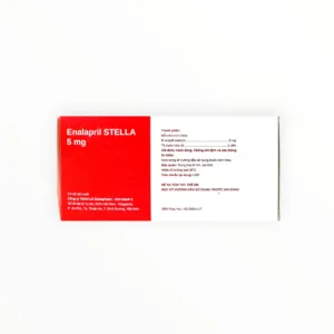 Thuốc Enalapril STELLA 5mg điều trị tăng huyết áp, suy tim (Hộp 3 vỉ x 10 viên) 15 Hộp thuốc Enalapril STELLA 5mg