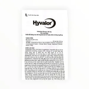 Thuốc Hyvalor 80mg Valsartan điều trị tăng huyết áp, suy tim (Hộp 3 vỉ x 10 viên) 8 Tờ hướng dẫn sử dụng thuốc Hyvalor 80mg Valsartan
