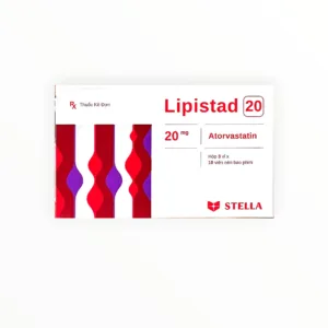 Hộp thuốc Lipistad 20 Atorvastatin 20mg