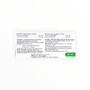 Hộp thuốc Lorista H 50mg/12,5mg Losartan/Hydrochlorothiazid