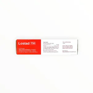 Thuốc Lostad T50 Losartan 50mg điều trị tăng huyết áp (Hộp 3 vỉ x 10 viên) 8 Hộp thuốc Lostad T50 Losartan 50mg