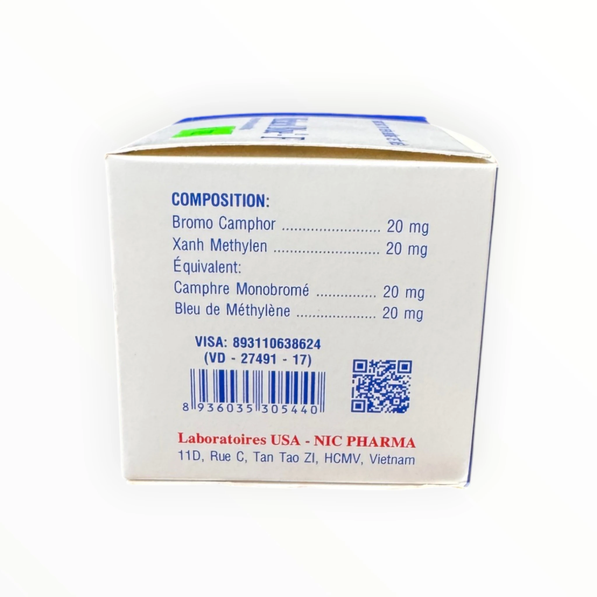 Thuốc Miclacol Blue Bromo Camphor, Xanh Methylen sát khuẩn đường tiết niệu (Hộp 100 viên nén) 2 Hộp thuốc Miclacol Blue Bromo Camphor, Xanh Methylen