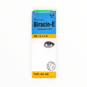 Hộp thuốc nhỏ mắt Biracin-E Tobramycin 0,3%