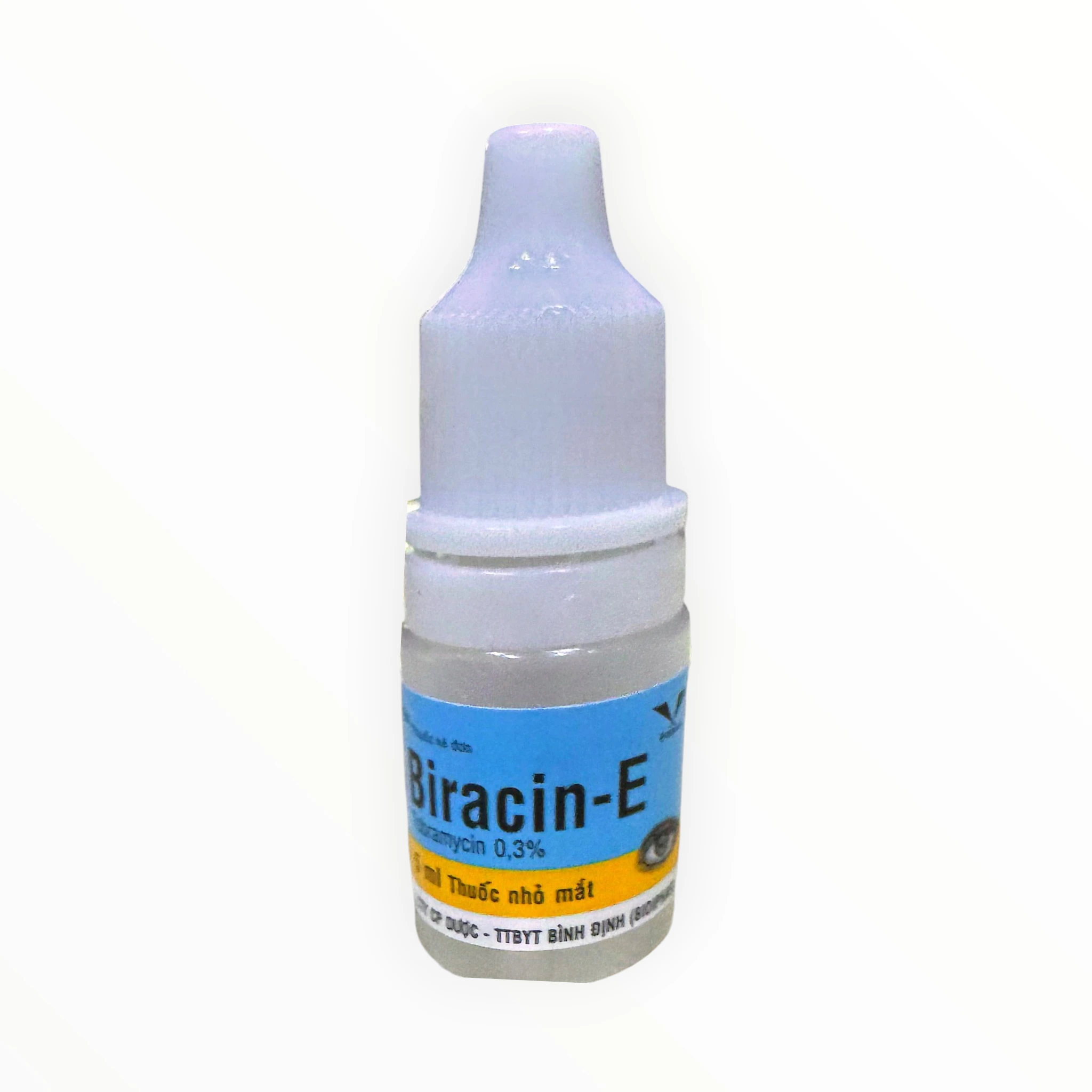 Thuốc nhỏ mắt Biracin-E Tobramycin 0,3% điều trị nhiễm khuẩn mắt (Hộp 1 lọ 5ml) 4 Lọ thuốc nhỏ mắt Biracin-E Tobramycin 0,3%