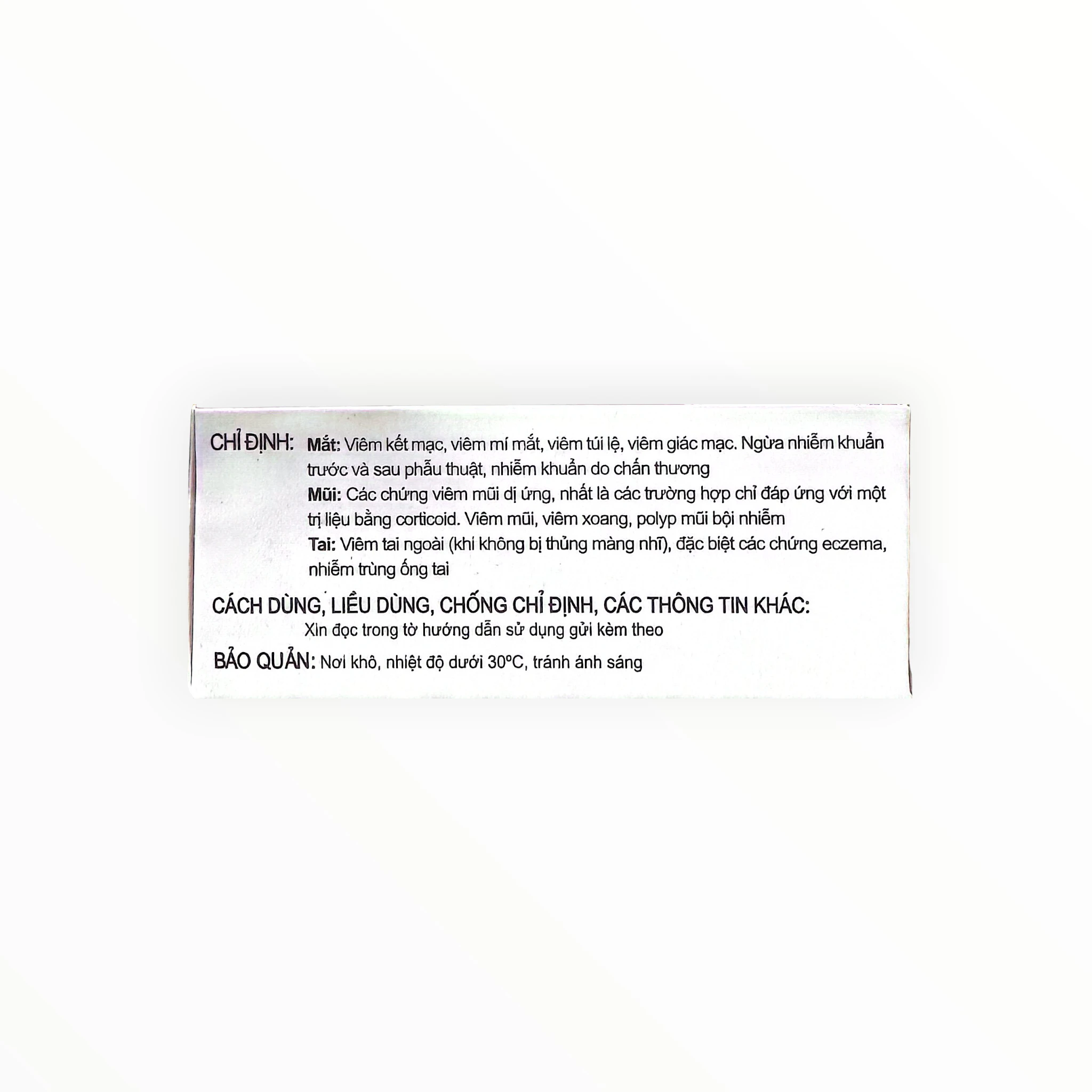 Thuốc nhỏ mắt, mũi, tai Collydexa Gold Gentamicin, Dexamethasone kháng viêm, kháng khuẩn (Hộp 1 lọ 5ml) 2 Hộp thuốc nhỏ mắt, mũi, tai Collydexa Gold Gentamicin, Dexamethasone