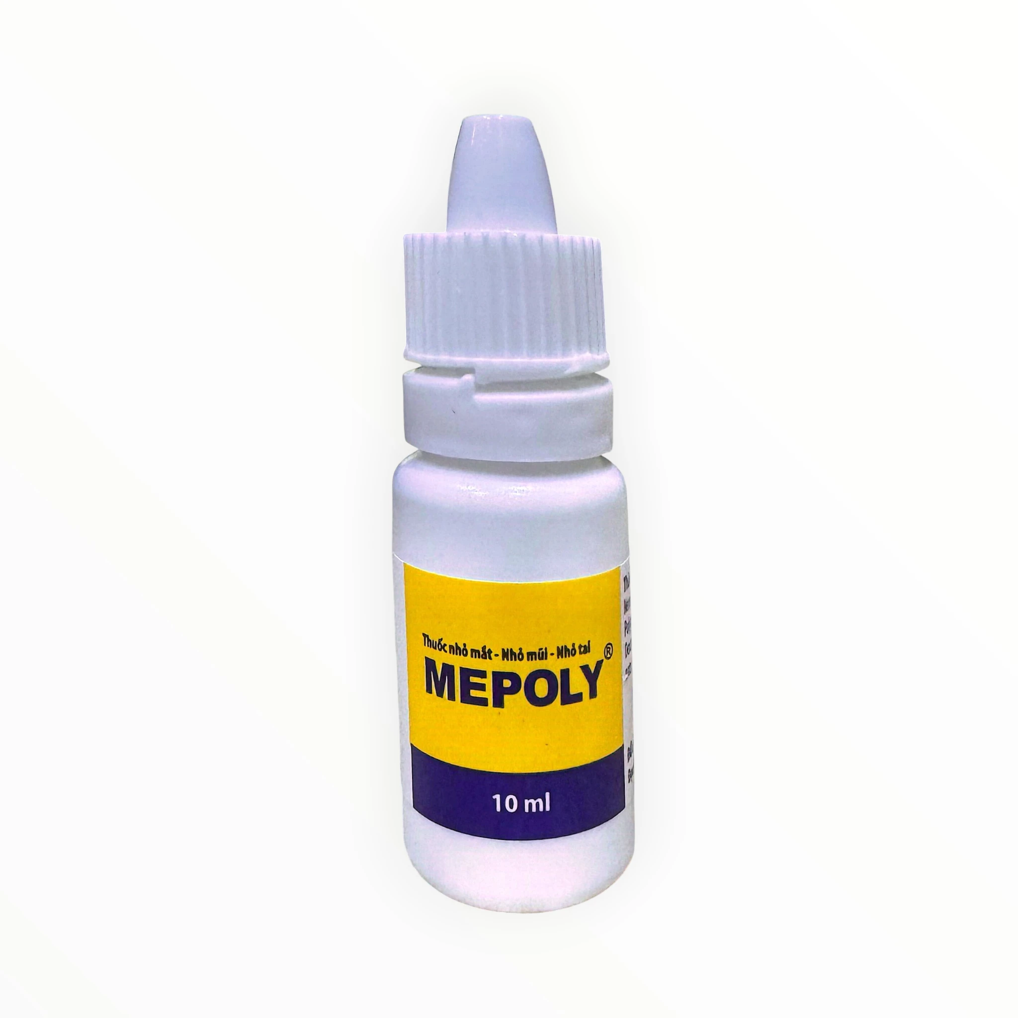 Thuốc nhỏ mắt, mũi, tai Mepoly Neomycin, Polymyxin B, Dexamethason kháng viêm - kháng khuẩn (Hộp 1 lọ 10ml) 4 Lọ thuốc nhỏ mắt, mũi, tai Mepoly Neomycin, Polymyxin B, Dexamethason