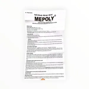 Thuốc nhỏ mắt, mũi, tai Mepoly Neomycin, Polymyxin B, Dexamethason kháng viêm - kháng khuẩn (Hộp 1 lọ 10ml) 10 Tờ hướng dẫn sử dụng thuốc nhỏ mắt, mũi, tai Mepoly Neomycin, Polymyxin B, Dexamethason