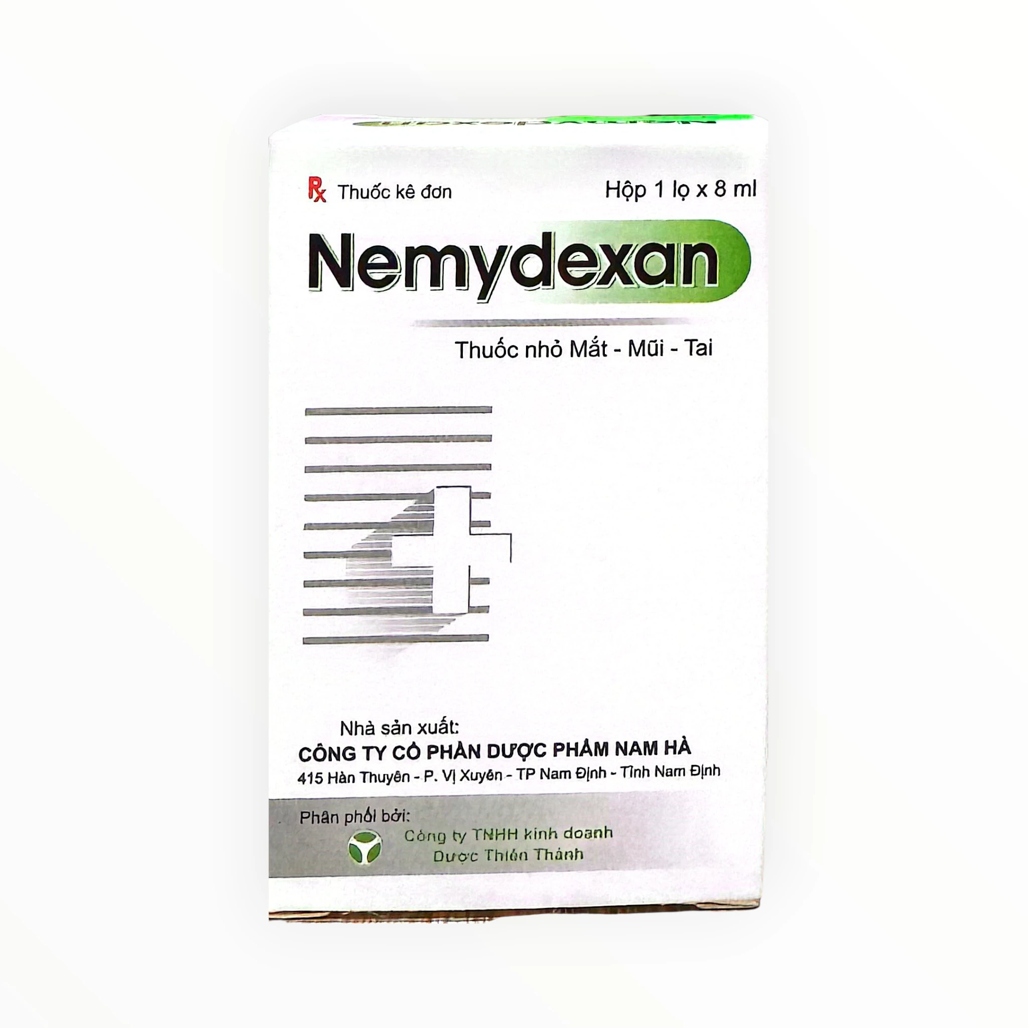 Thuốc nhỏ mắt, mũi, tai Nemydexan Neomycin, Dexamethason kháng viêm - kháng khuẩn (Hộp 1 lọ 8ml) 1 Hộp thuốc nhỏ mắt, mũi, tai Nemydexan Neomycin, Dexamethason