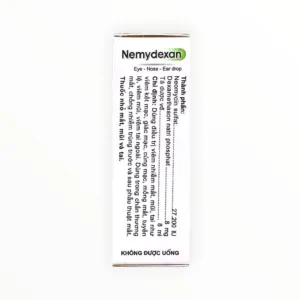 Hộp thuốc nhỏ mắt, mũi, tai Nemydexan Neomycin, Dexamethason