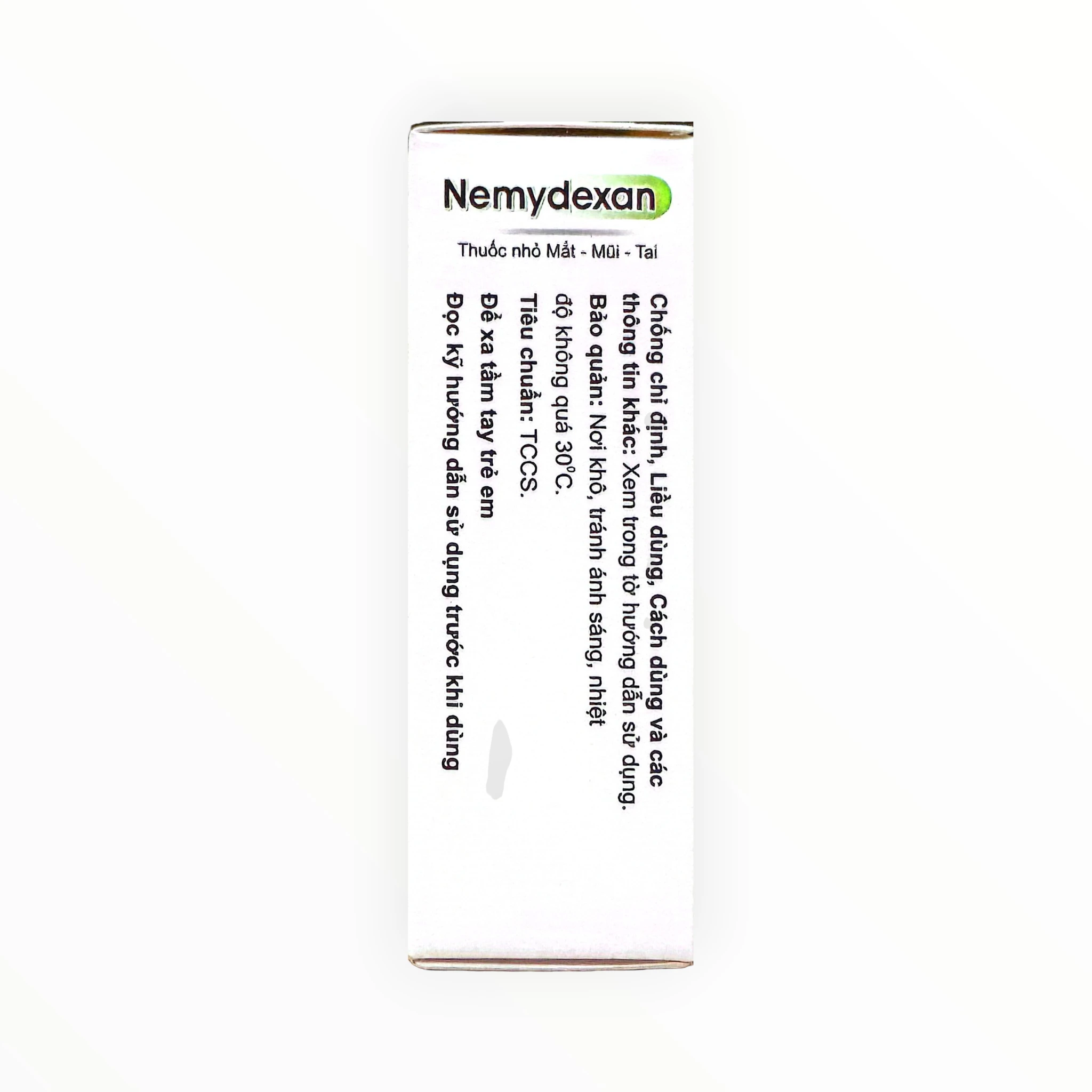 Thuốc nhỏ mắt, mũi, tai Nemydexan Neomycin, Dexamethason kháng viêm - kháng khuẩn (Hộp 1 lọ 8ml) 3 Hộp thuốc nhỏ mắt, mũi, tai Nemydexan Neomycin, Dexamethason