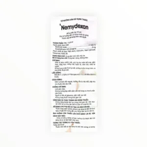 Thuốc nhỏ mắt, mũi, tai Nemydexan Neomycin, Dexamethason kháng viêm - kháng khuẩn (Hộp 1 lọ 8ml) 9 Tờ hướng dẫn sử dụng thuốc nhỏ mắt, mũi, tai Nemydexan Neomycin, Dexamethason