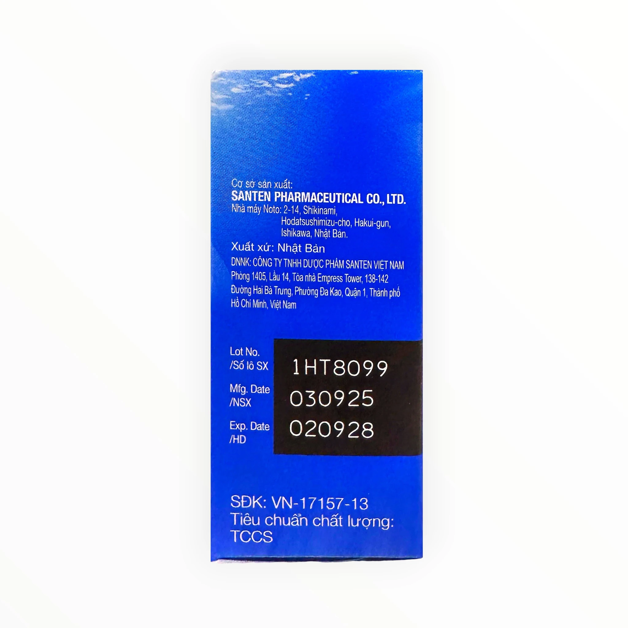 Thuốc nhỏ mắt Sanlein 0,1% Natri hyaluronat điều trị khô mắt (Hộp 1 lọ 5ml) 3 Hộp thuốc nhỏ mắt Sanlein 0,1% Natri hyaluronat