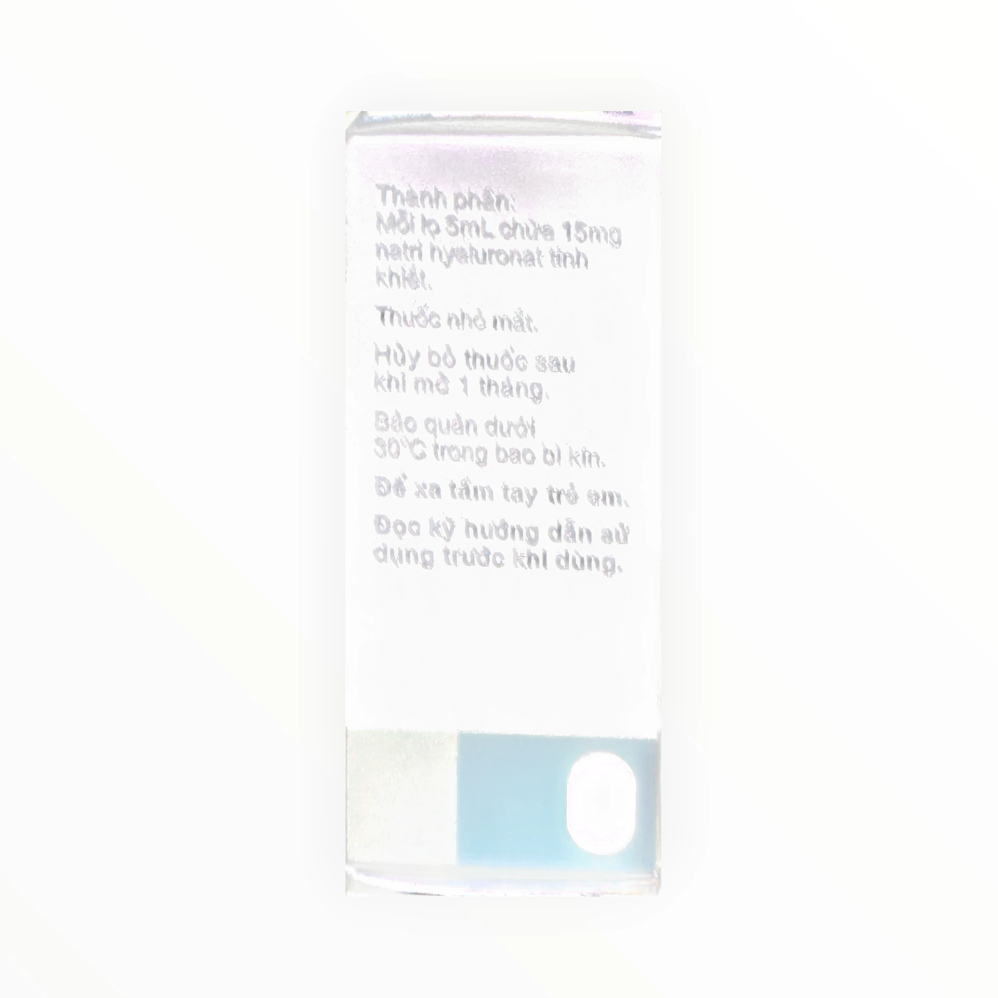 Thuốc nhỏ mắt Sanlein 0,3% Natri hyaluronat điều trị khô mắt (Hộp 1 lọ 5ml) 2 Hộp thuốc nhỏ mắt Sanlein 0,3% Natri hyaluronat