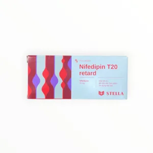 Hộp thuốc Nifedipin T20 retard 20mg