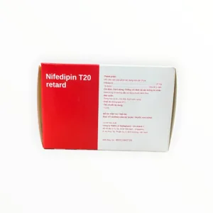 Hộp thuốc Nifedipin T20 retard 20mg