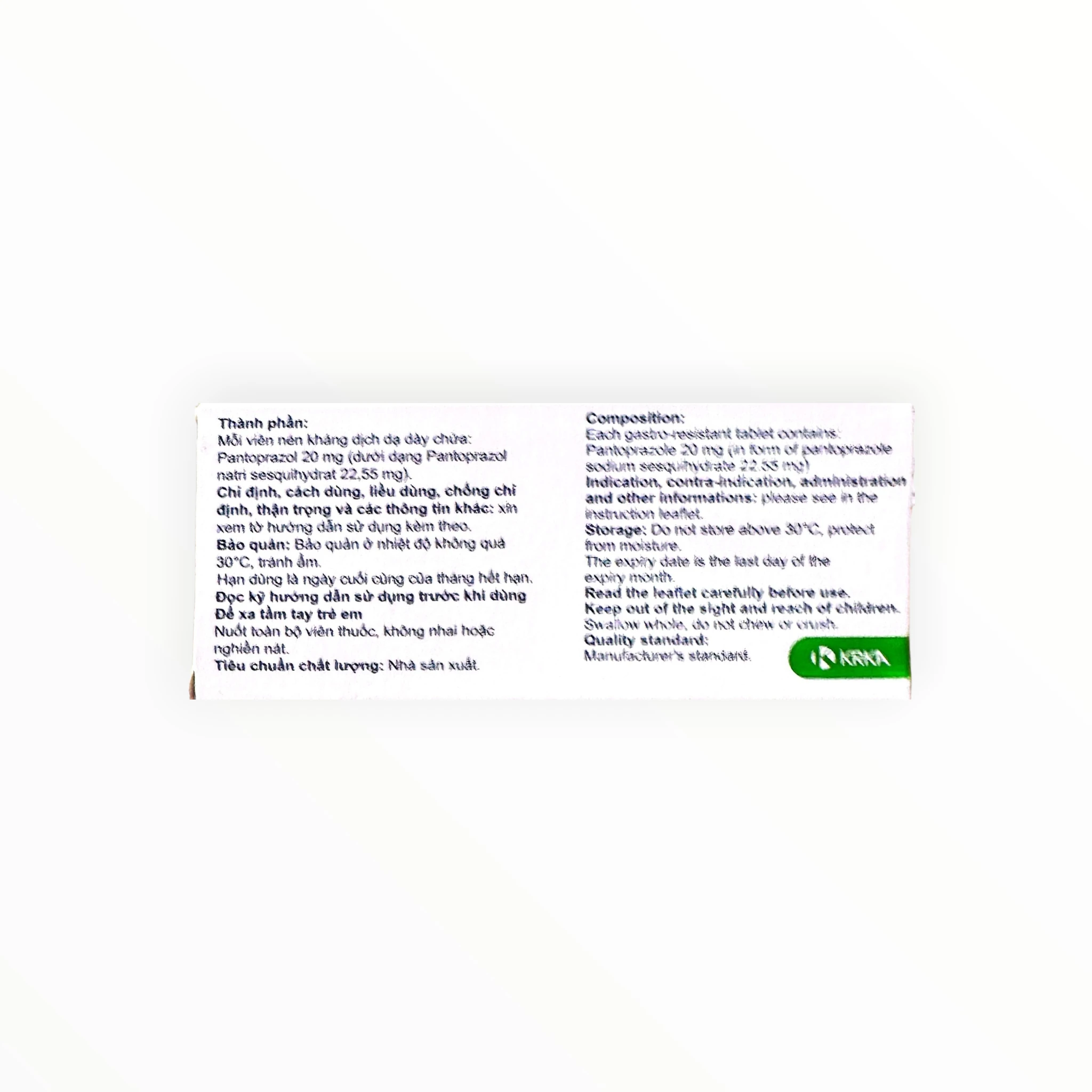 Thuốc Nolpaza 20mg Pantoprazol điều trị trào ngược dạ dày - thực quản (Hộp 2 vỉ x 14 viên) 2 Hộp thuốc Nolpaza 20mg Pantoprazol