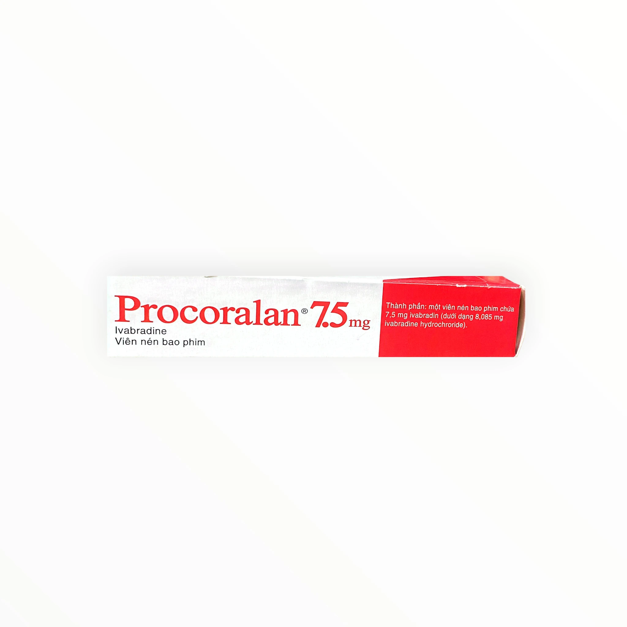 Thuốc Procoralan 7,5mg Ivabradine điều trị đau thắt ngực, suy tim mạn tính 2 Hộp thuốc Procoralan 7,5mg Ivabradine