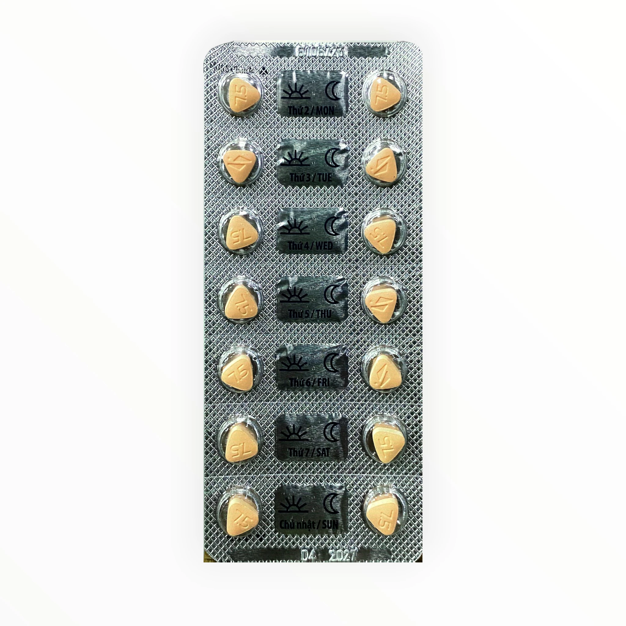 Thuốc Procoralan 7,5mg Ivabradine điều trị đau thắt ngực, suy tim mạn tính 4 Vỉ thuốc Procoralan 7,5mg Ivabradine