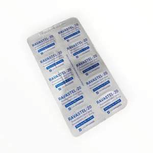 Thuốc Ravastel-20 Rosuvastatin 20mg điều trị rối loạn lipid máu (Hộp 3 vỉ x 10 viên) 8 Vỉ thuốc Ravastel-20 Rosuvastatin 20mg