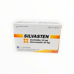 Hộp thuốc Silvasten Ezetimibe/Simvastatin 10mg/20mg