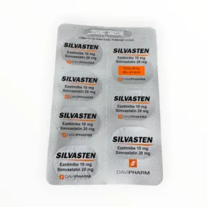 Vỉ thuốc Silvasten Ezetimibe/Simvastatin 10mg/20mg