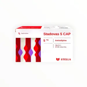 Hộp thuốc Stadovas 5 CAP Amlodipine 5mg