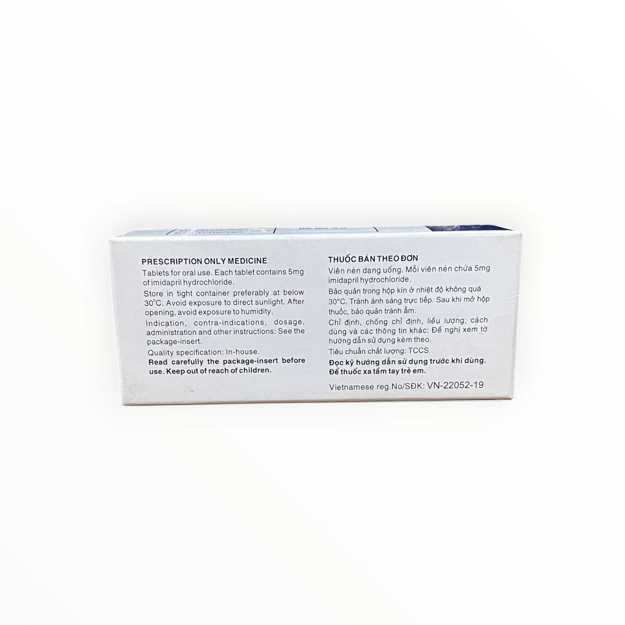Thuốc Tanatril 5mg Imidapril điều trị tăng huyết áp (Hộp 10 vỉ x 10 viên) 2 Hộp thuốc Tanatril 5mg Imidapril