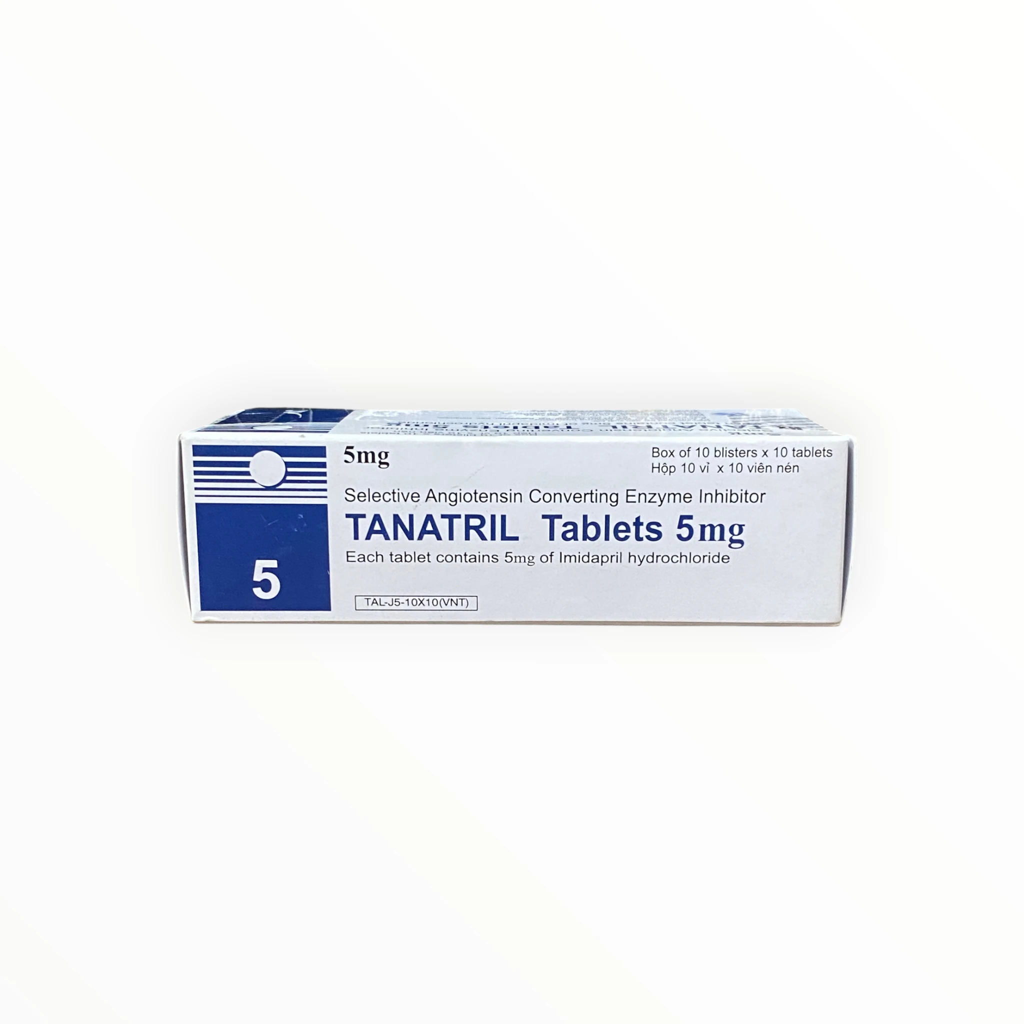 Thuốc Tanatril 5mg Imidapril điều trị tăng huyết áp (Hộp 10 vỉ x 10 viên) 3 Hộp thuốc Tanatril 5mg Imidapril