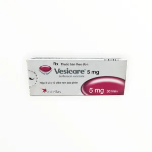 Hộp thuốc Vesicare 5mg Solifenacin succinate