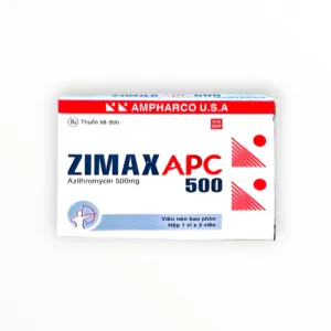 Hộp thuốc Zimax APC 500 Azithromycin 500mg
