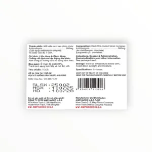 Hộp thuốc Zimax APC 500 Azithromycin 500mg