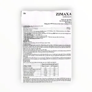 Tờ hướng dẫn sử dụng thuốc Zimax APC 500 Azithromycin 500mg