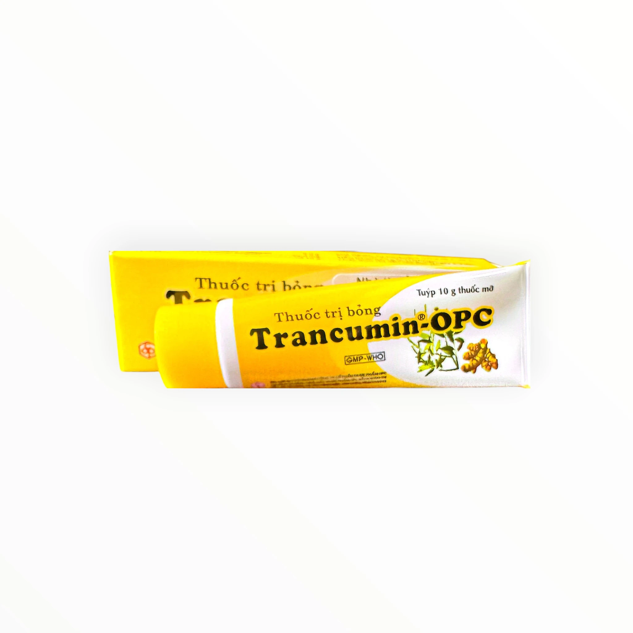 Thuốc mỡ trị bỏng Trancumin-OPC Mỡ trăn, Tinh dầu tràm, Nghệ trị bỏng nông, giúp vết thương mau lành (Tuýp 10g) 8 Thuốc mỡ trị bỏng Trancumin-OPC Mỡ trăn, Tinh dầu tràm, Nghệ trị bỏng nông, giúp vết thương mau lành (Tuýp 10g) - tuýp 2