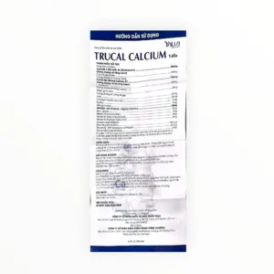 Trucal Calcium Yalla - tờ hướng dẫn sử dụng 1