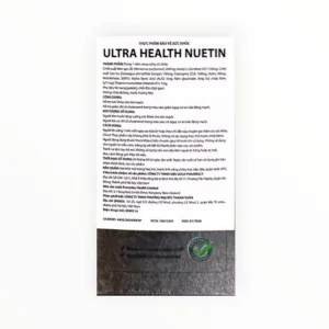 Viên nang cứng Ultra Health Nuetin men gạo đỏ 200mg, Coenzyme Q10 100mg hỗ trợ sức khỏe tim mạch (Hộp 60 viên) - hộp 3