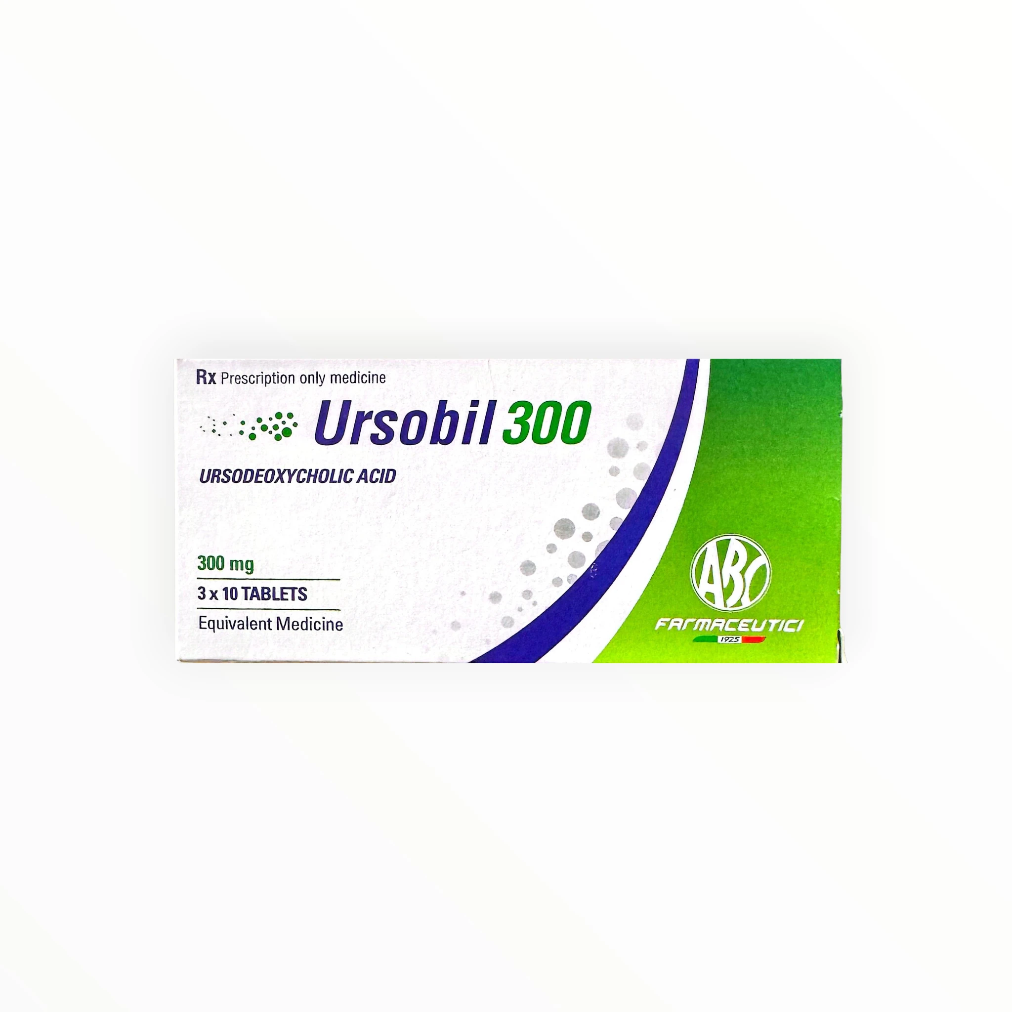 Ursobil 300 - Acid Ursodeoxycholic 300mg ABC Farmaceutici - Hộp 3 Vỉ x 10 Viên 1 Ursobil 300 - Acid Ursodeoxycholic 300mg ABC Farmaceutici - Hộp 3 Vỉ x 10 Viên - hộp 1