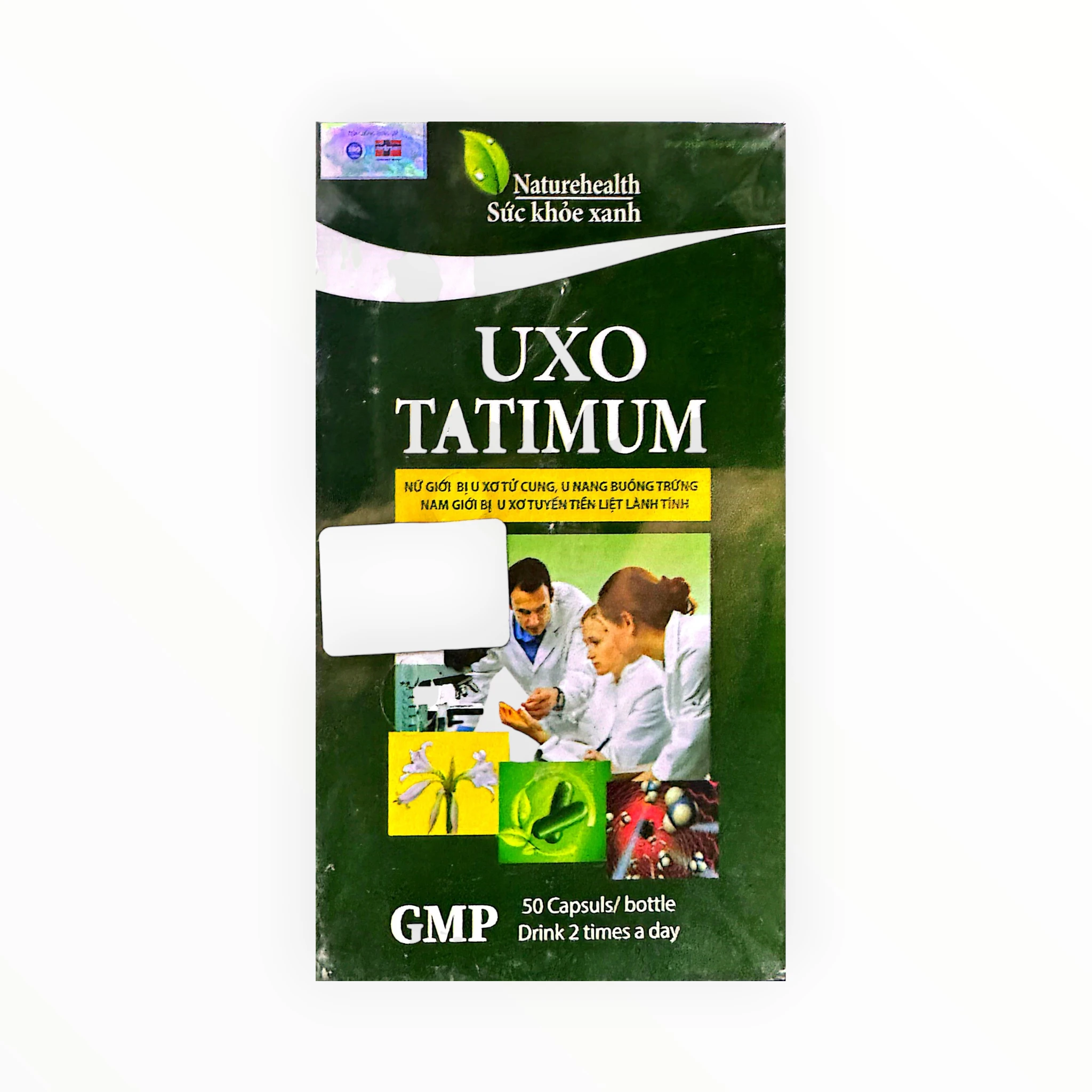 Viên nang UXO Tatimum Trinh nữ hoàng cung 1400mg hỗ trợ giảm triệu chứng u xơ tử cung, u xơ tiền liệt tuyến (Lọ 50 viên) 1 Viên nang UXO Tatimum Trinh nữ hoàng cung 1400mg hỗ trợ giảm triệu chứng u xơ tử cung, u xơ tiền liệt tuyến (Lọ 50 viên) - hộp 1