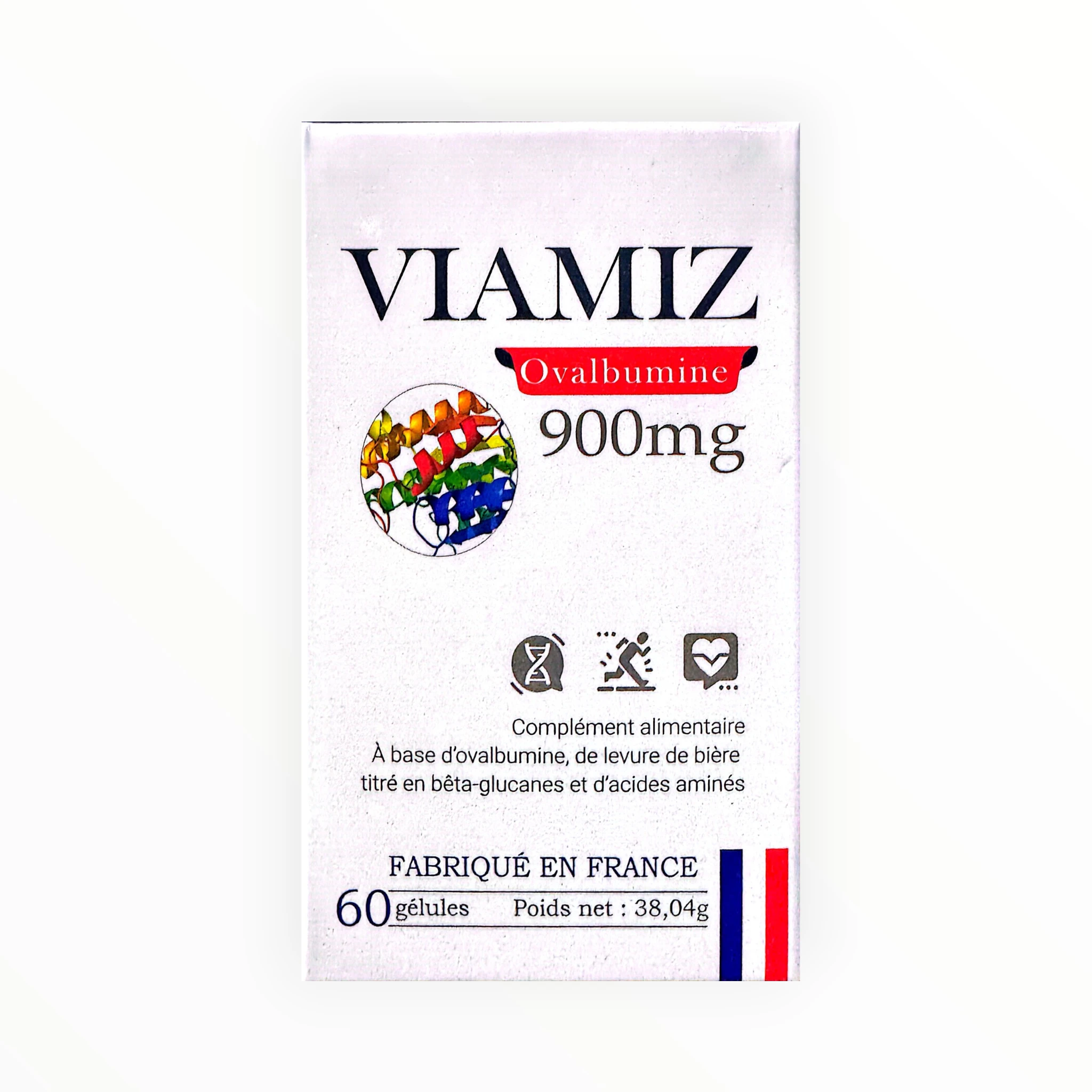 TPCN Viamiz Ovalbumine 900mg hỗ trợ tăng cường sức khỏe, sức đề kháng - Pháp (Hộp 60 viên nang) 1 TPCN Viamiz Ovalbumine 900mg hỗ trợ tăng cường sức khỏe, sức đề kháng - Pháp (Hộp 60 viên nang) - hộp 1