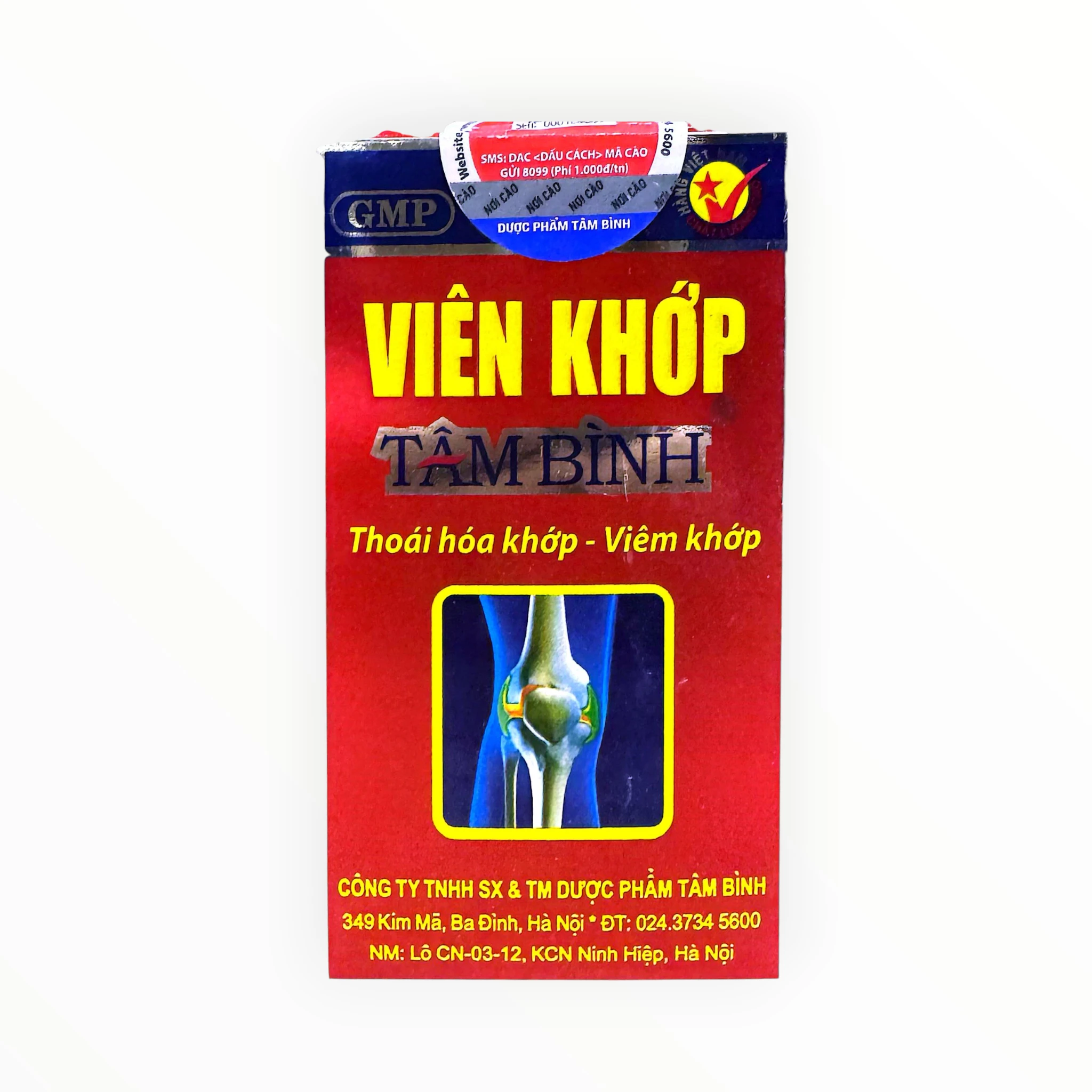 Viên nang cứng Viên Khớp Tâm Bình giảm đau nhức xương khớp, thoái hóa khớp 1 Viên Khớp Tâm Bình - hộp 1